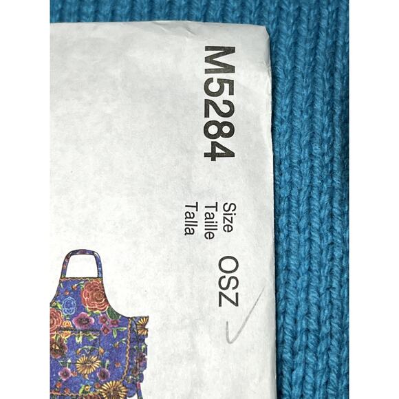 McCalls 5284 pattern full or half apron ruffle hem size one size - Picture 2 of 6